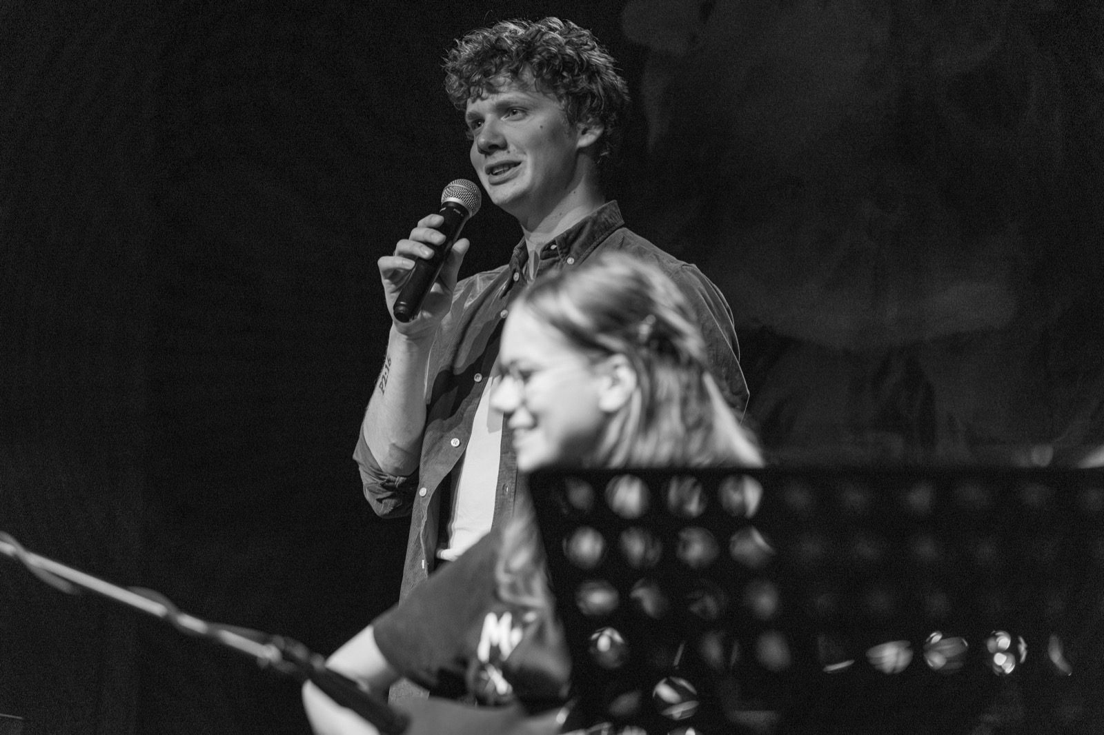Max de Bree tijdens een optreden